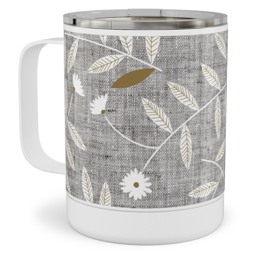 Darcy Stainless Steel Mug, 10oz, Gray, Iron