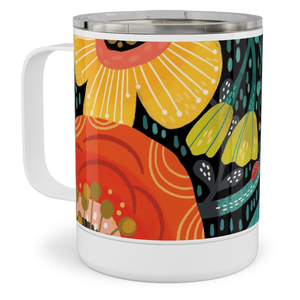 Bohemian Bop - Multi Stainless Steel Mug, 10oz, Multicolor