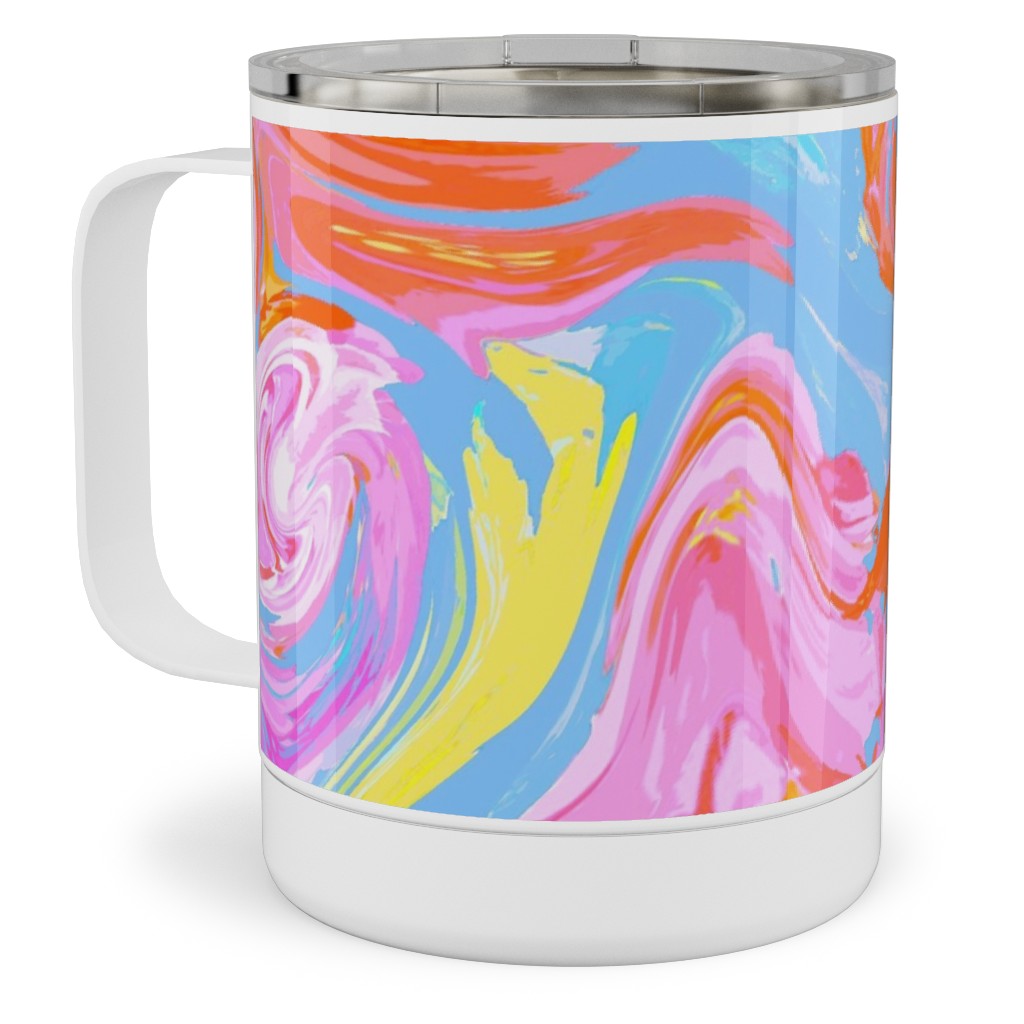 Summer Splash Stainless Steel Mug, 10oz, Multicolor
