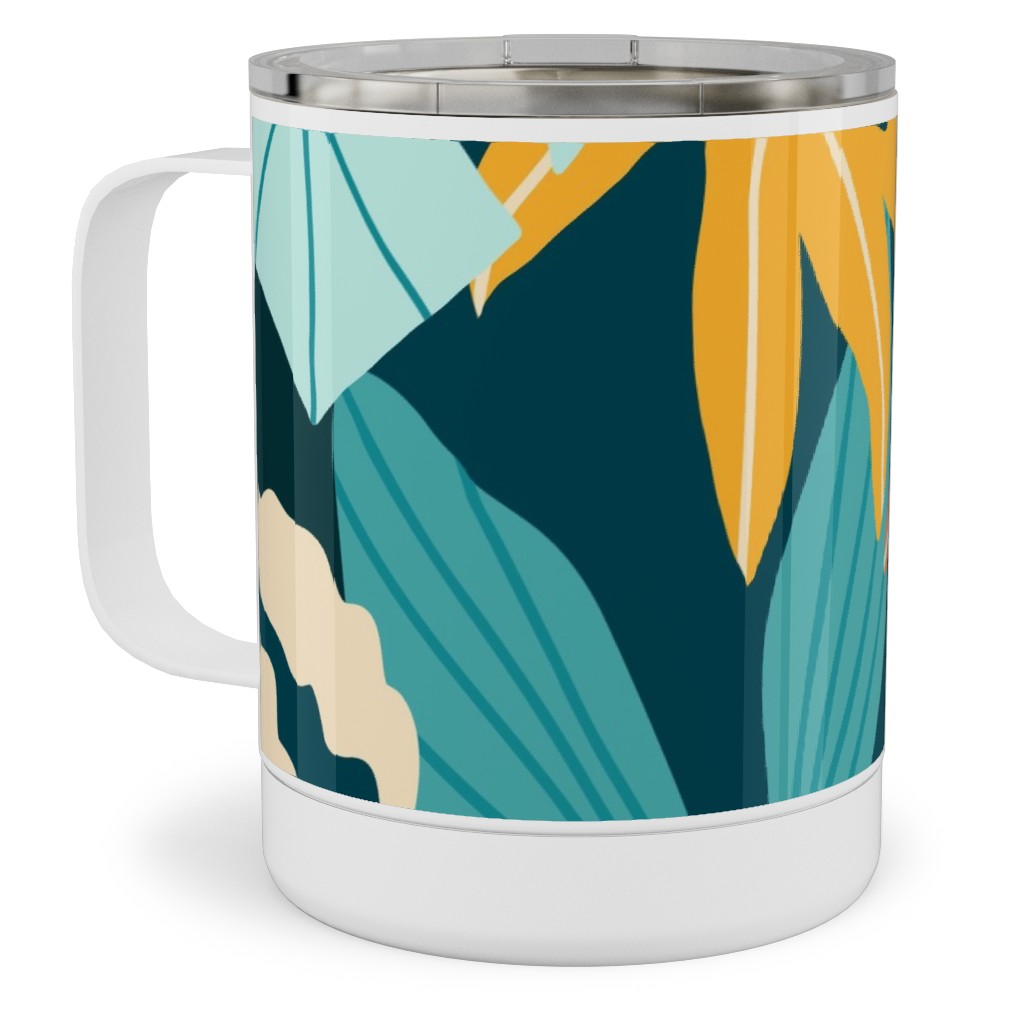 Colors of the Jungle - Multi Stainless Steel Mug, 10oz, Multicolor