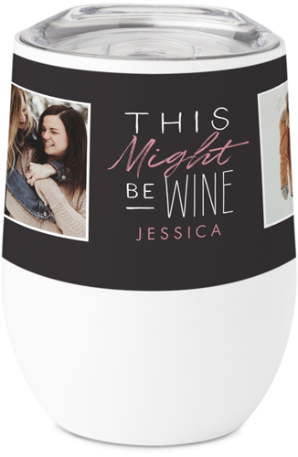 Wine Time Stainless Steel Travel Tumbler by Shutterfly