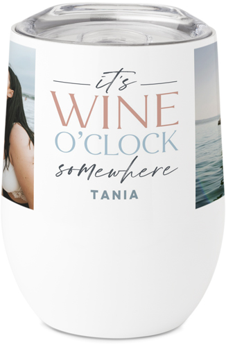 Wine Time Stainless Steel Travel Tumbler by Shutterfly