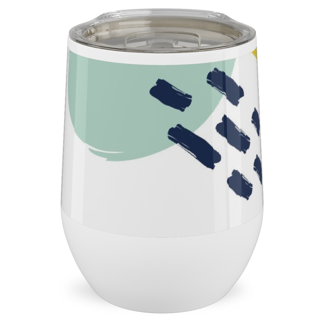 Playground - Multi Stainless Steel Travel Tumbler, 12oz, Multicolor