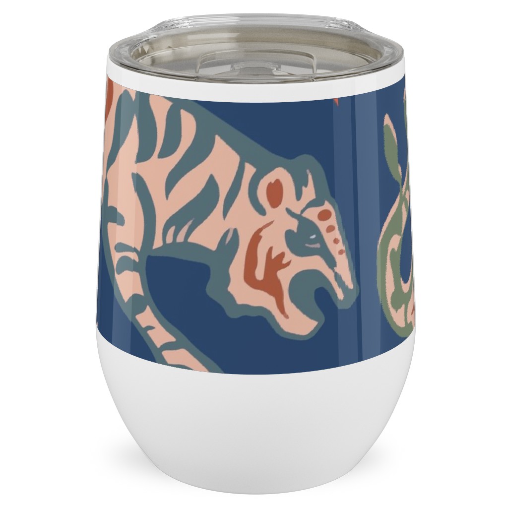 the Tigers Utopia - Multi Stainless Steel Travel Tumbler, 12oz, Multicolor