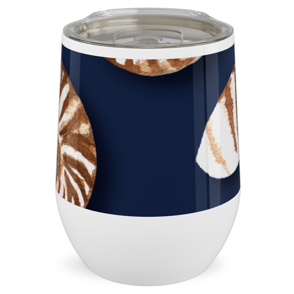 Nautilus - Indigo Stainless Steel Travel Tumbler, 12oz, Blue