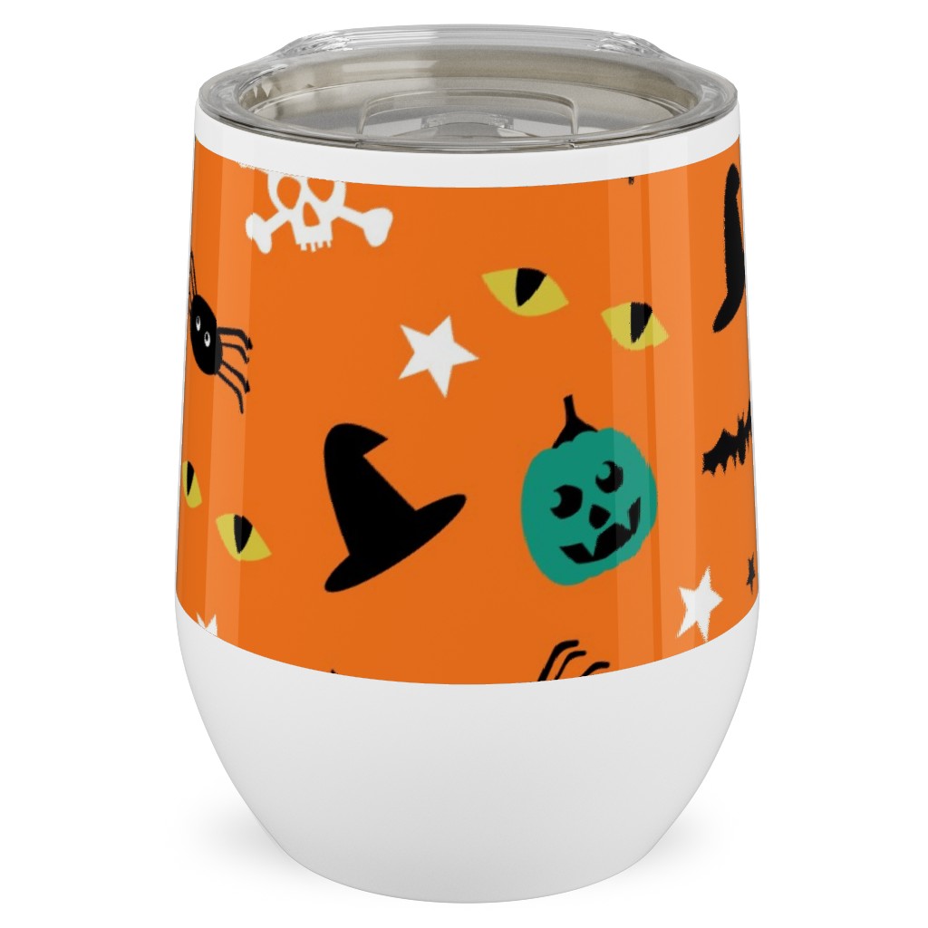 Halloween 2 - Orange Stainless Steel Travel Tumbler, 12oz, Orange