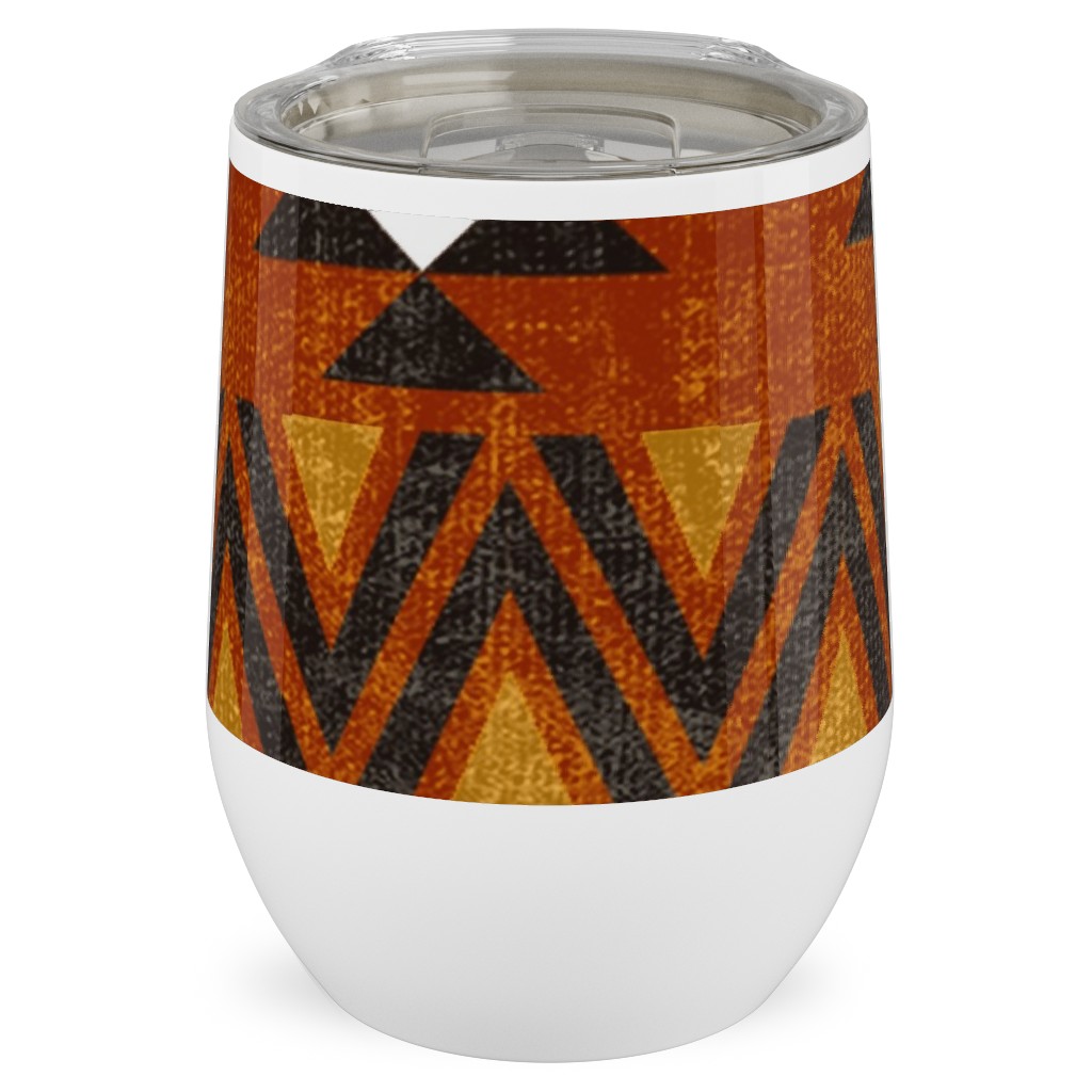 Modern Desert - Rust Stainless Steel Travel Tumbler, 12oz, Orange, Orange