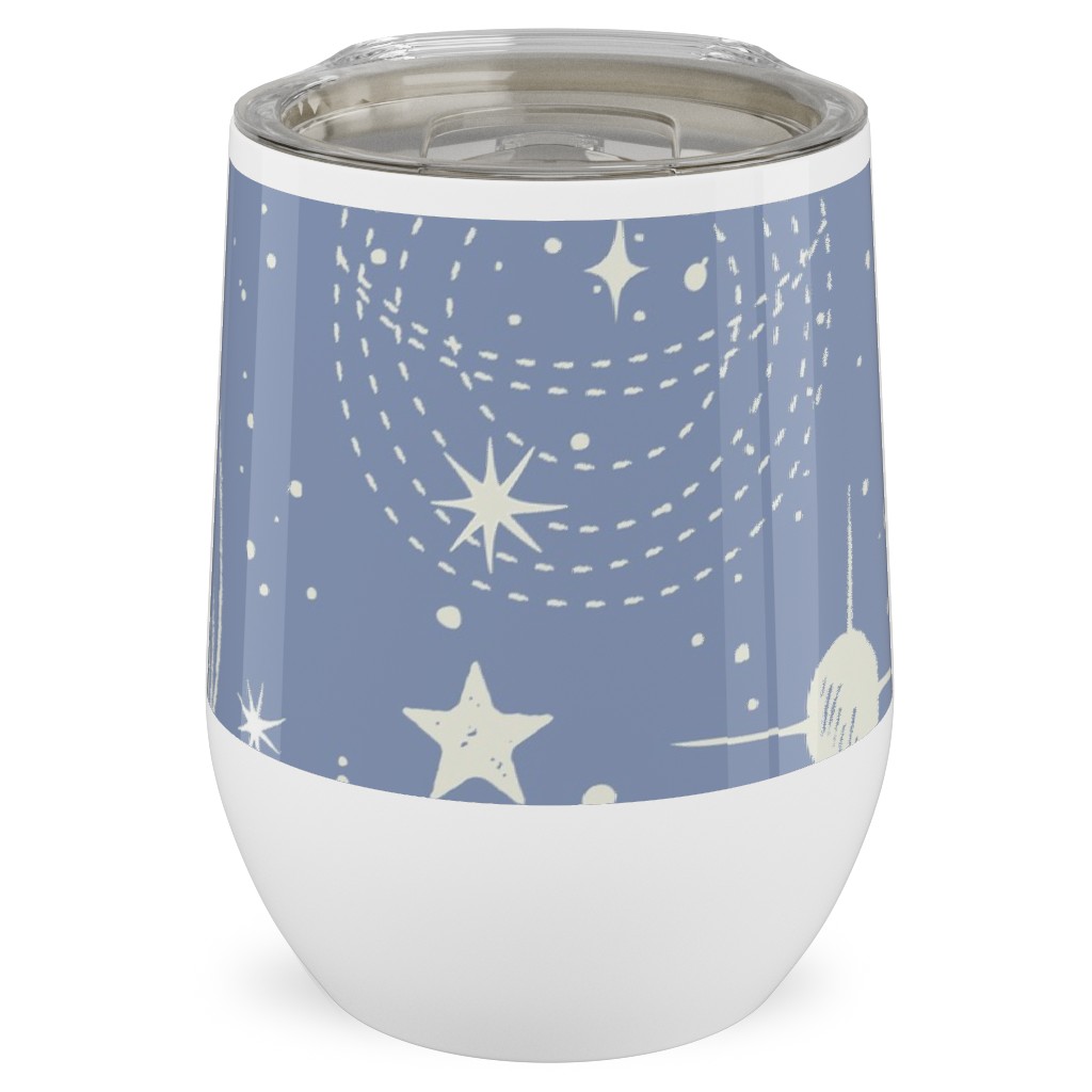 Solar System Stainless Steel Travel Tumbler, 12oz, Blue, Ocean Mist