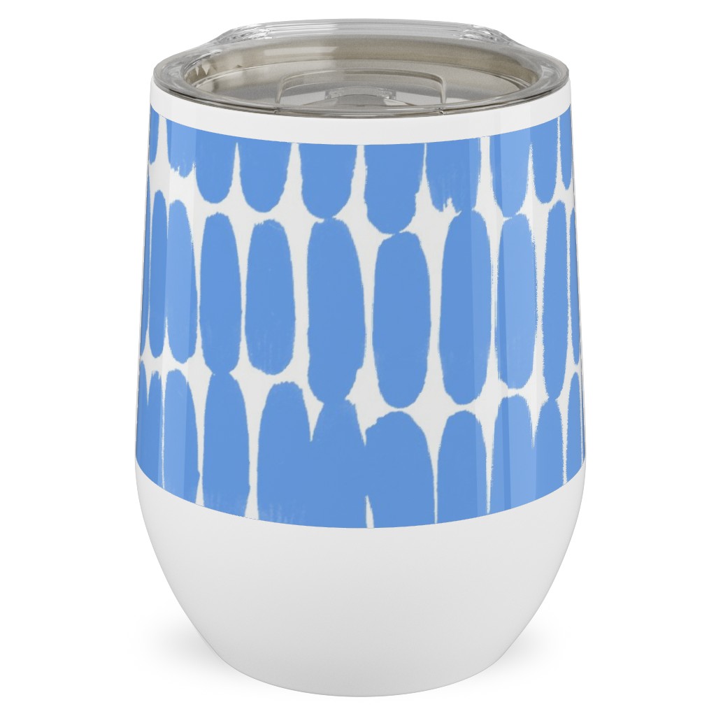 Hatches Stainless Steel Travel Tumbler, 12oz, Blue, Periwinkle