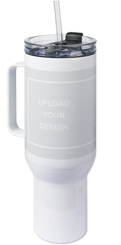 Upload Your Own Design 40oz Tumbler with Handle, 40oz, Multicolor