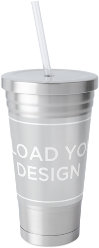 Upload Your Own Design Acrylic Tumbler with Straw by Shutterfly