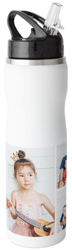 Gallery of Four Stainless Steel Water Bottle with Straw, 25oz, With Straw, Multicolor