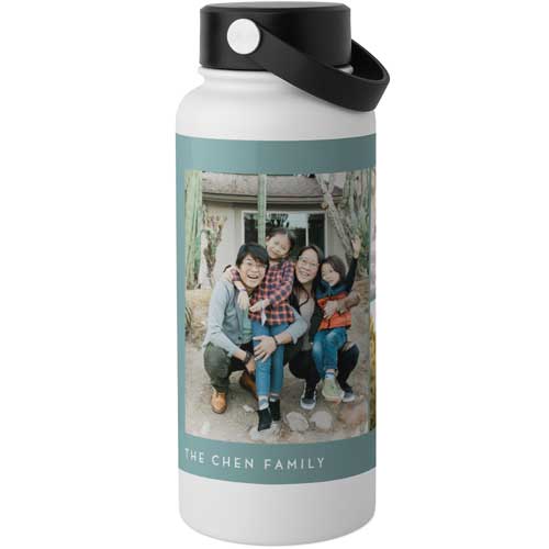 Gallery of Four Stainless Steel Wide Mouth Water Bottle, 30oz, Wide Mouth, Multicolor