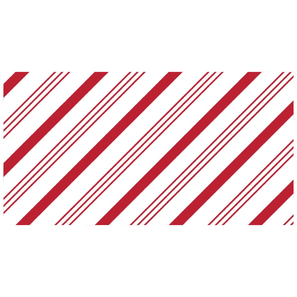 Candy Cane Stripes Red on White Stainless Steel Wide Mouth Water