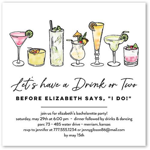 bachelorette party invitations