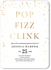 fizz clink party invitation