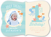 Baby Boy S First Birthday Invitations Shutterfly