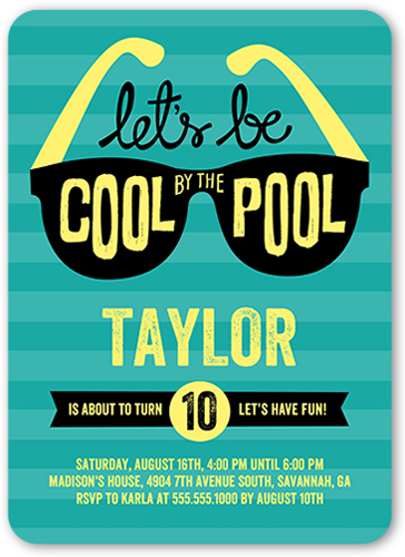 Boy Pool Party Invitations 3