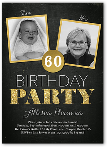 60 invitations birthday