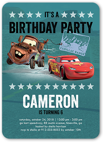 disney cars baby shower invitations