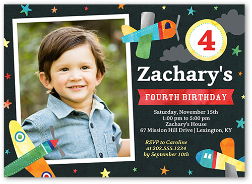 Airplane Birthday Invitation Airplane Ticket Party Invite Boy 