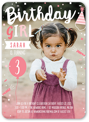 Baby Girl Photo Cards