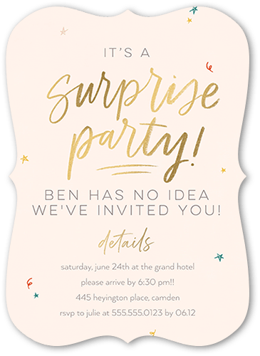 Surprise Party Invitations