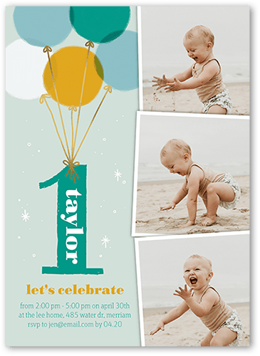 Custom Green Birthday Invitations