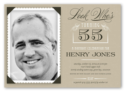 60th Birthday Invitations