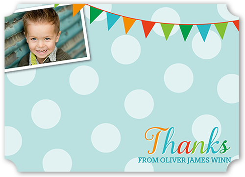 Blue Thank You Cards