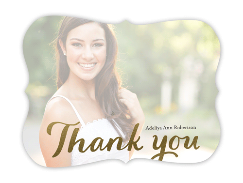 Gold Foil Thank You Cards