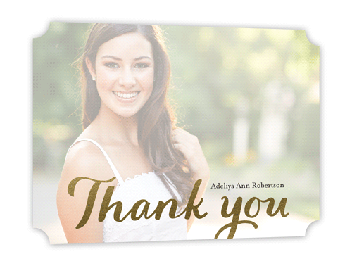 Gold Foil Thank You Cards