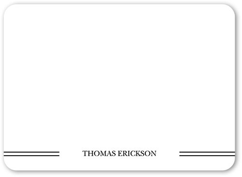 Brilliant Statement Thank You Card, Blue, Matte, Signature Smooth Cardstock, Rounded, Navy