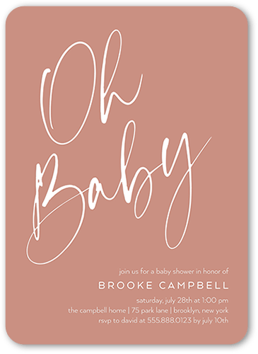 Baby Shower Invitations With Contemporary Design