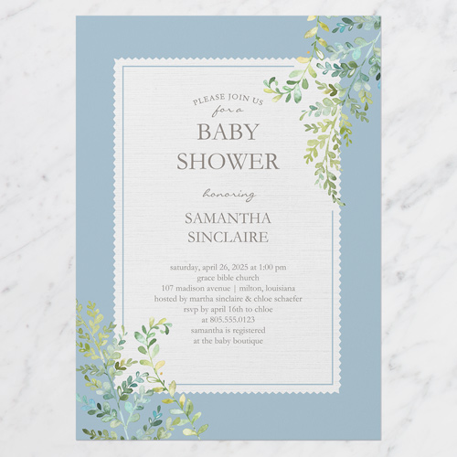 Blue Baby Shower Invitations Shutterfly