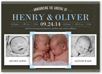 shutterfly twin birth announcements