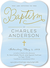 Personalized 2024 baptism invitation