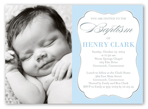 baptism invitations