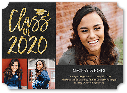 Time To Sparkle 5x7 Graduation Announcements Shutterfly