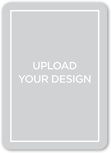 Upload Your Own Design Bridal Shower Invitation, White, Pearl Shimmer Cardstock, Rounded