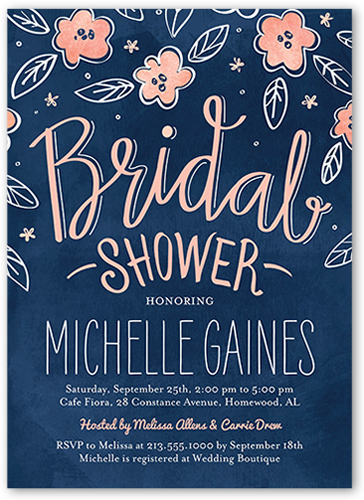 Watercolor Bridal Shower Invitation