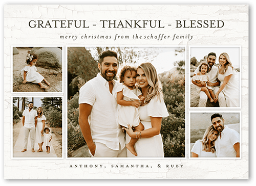 Resounding Sentiments Holiday Card, none, Beige, 5x7 Flat, Religious, 100% Recycled Cardstock , Square, Antique White