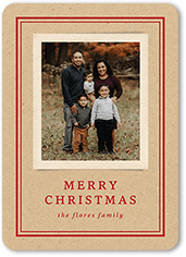 framed simply holiday card