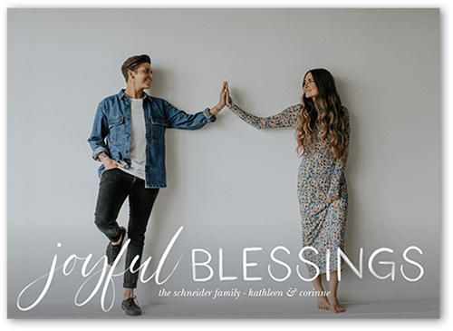 Season In Focus Holiday Card, White, 5x7 Flat, Religious, Matte, Signature Smooth Cardstock, Square, White