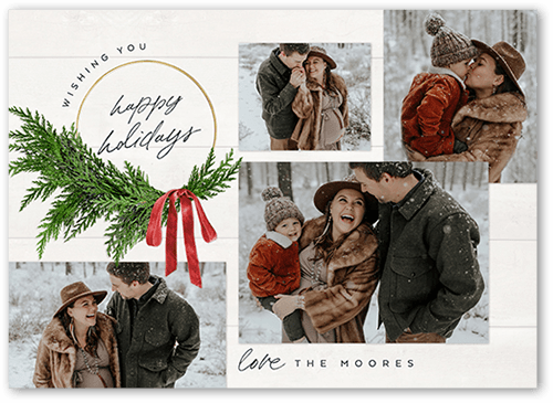 White Holiday Card