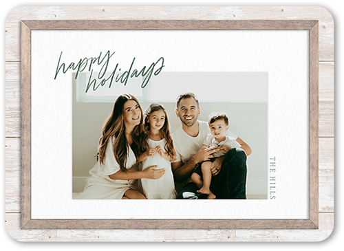 Handwritten Holiday Card, Grey, 5x7 Flat, Holiday, Standard Smooth Cardstock, Rounded