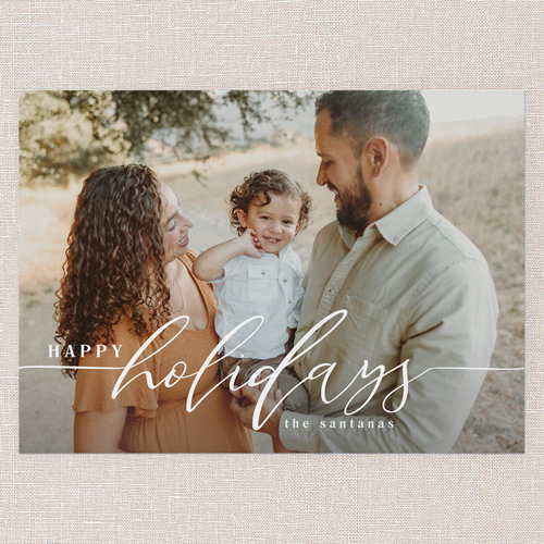 Timeless Tidings Holiday Card, White, 5x7 Flat, Holiday, Matte, Signature Smooth Cardstock, Square, White