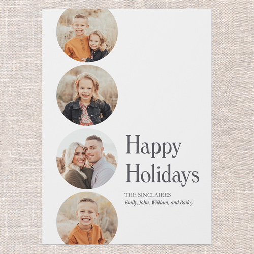 Holiday Harmony Holiday Card, White, 5x7 Flat, Holiday, Pearl Shimmer Cardstock, Square, White
