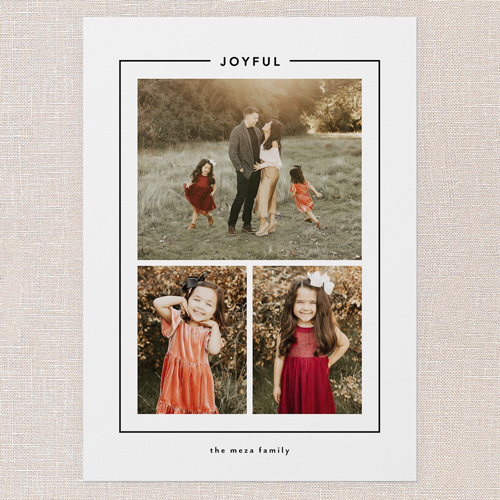 Surrounded Sentiment Holiday Card, White, 5x7 Flat, Holiday, Matte, Signature Smooth Cardstock, Square, White