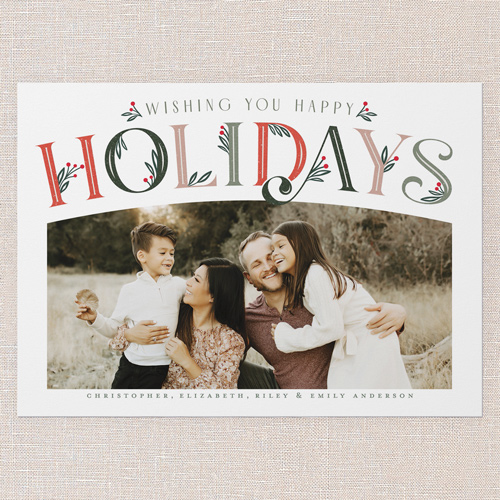 Spectacular Deco Holiday Card, White, 5x7 Flat, Holiday, Standard Smooth Cardstock, Square, White